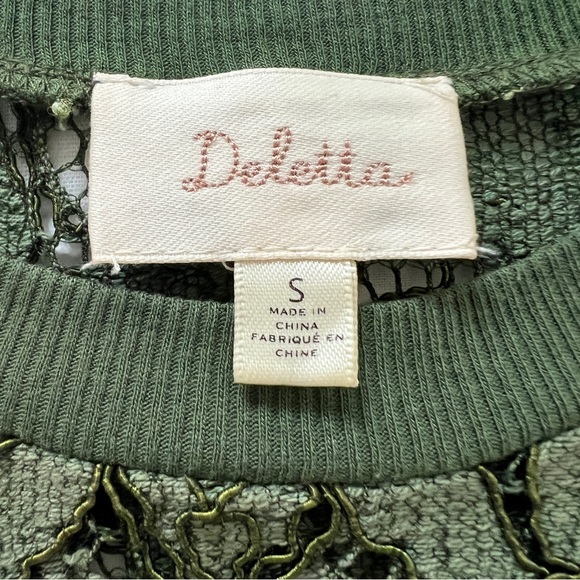 Anthropologie Deletta Lace Shell Tank EUC - Picture 2 of 6